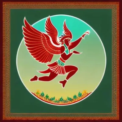 The Dancing Garuda - An Intricate Tapestry of Myth and Majesty!